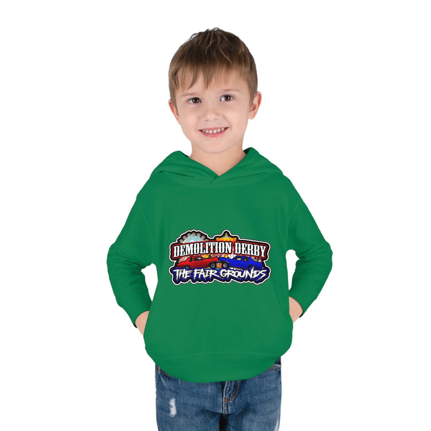 Toddler Pullover Fleece Hoodie w/ Logo on Front