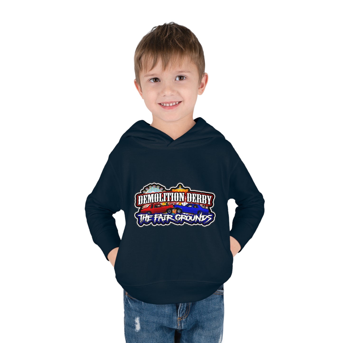 Toddler Pullover Fleece Hoodie w/ Logo on Front