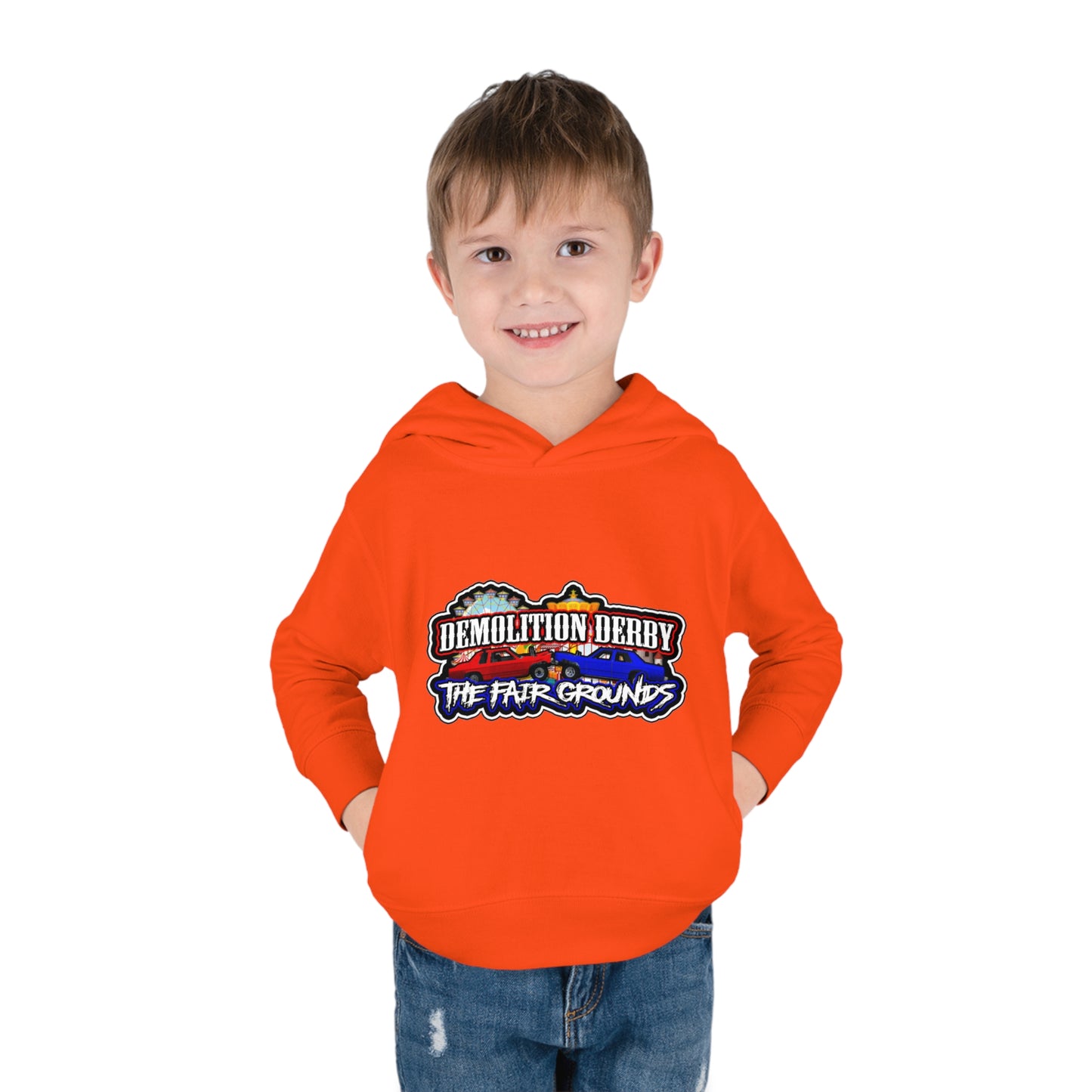 Toddler Pullover Fleece Hoodie w/ Logo on Front