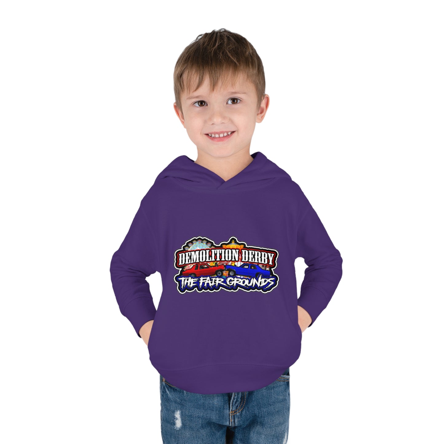 Toddler Pullover Fleece Hoodie w/ Logo on Front