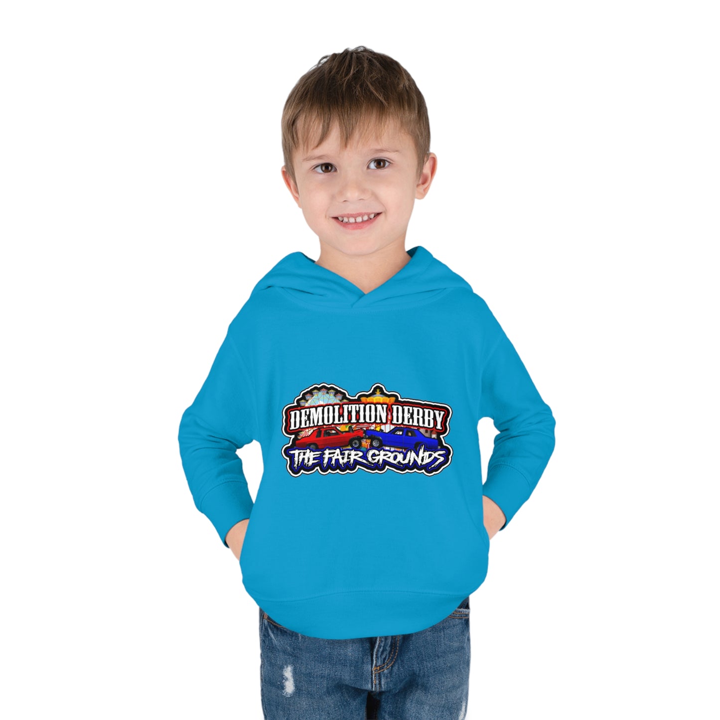 Toddler Pullover Fleece Hoodie w/ Logo on Front