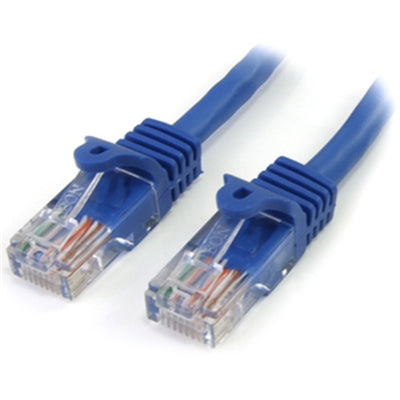 15 ft. Blue Snagless Cat. 5e 350 MHz UTP Patch Cable StarTech Category 5e Patch cables are constructed with top quality components.