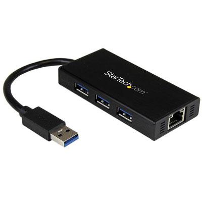 Portable USB 3.0 Hub w GbE TAA