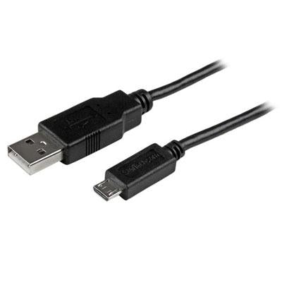 6 ft Mobile Charge Sync USB to Slim Micro USB Cable for Smartphones & Tablets. Keep your Micro USB equipped mobile digital device in its protective case while charging.