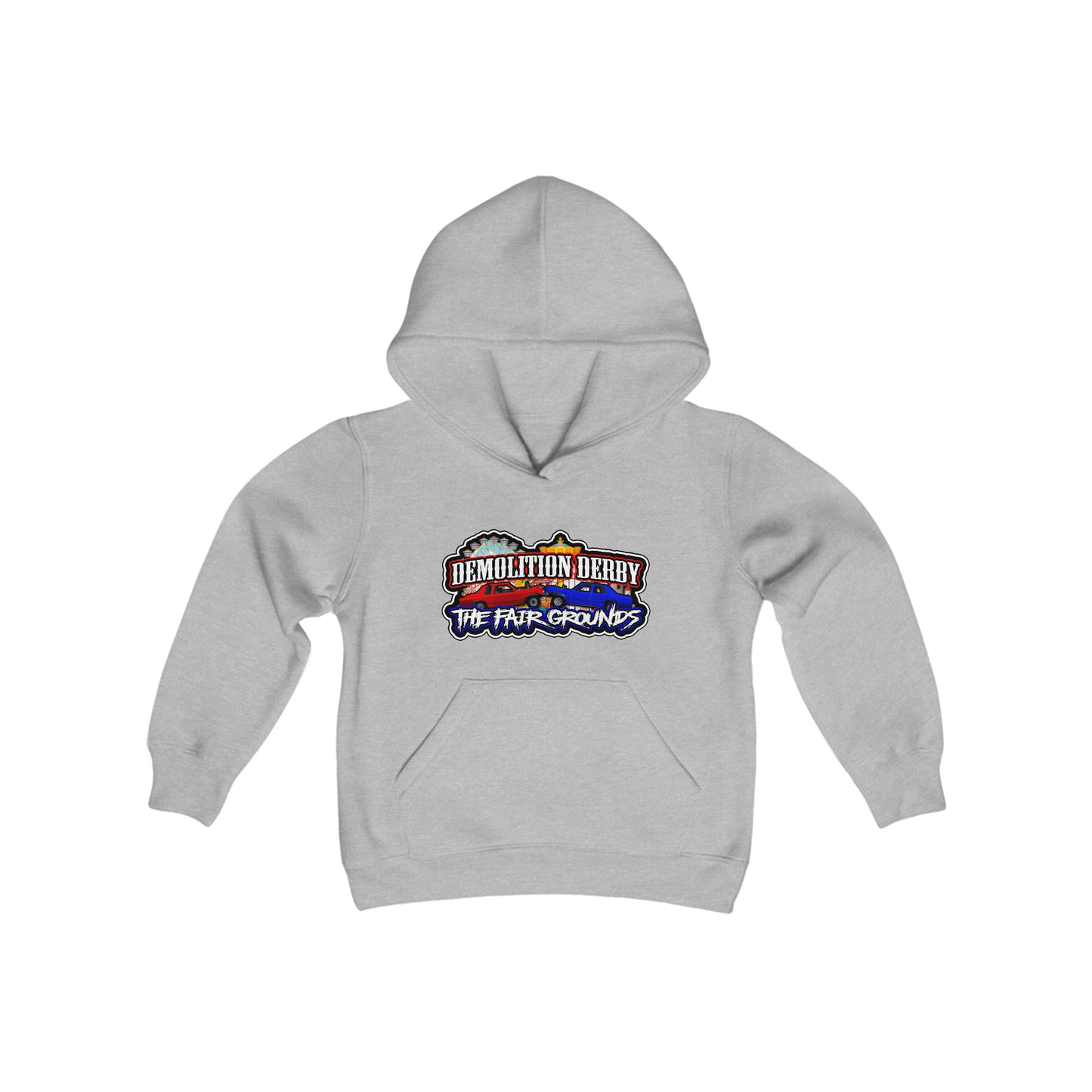 Youth Heavy Blend Hooded Sweatshirt w/ Logo on Front