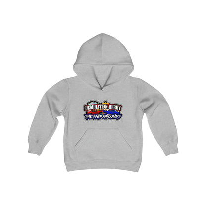 Youth Heavy Blend Hooded Sweatshirt w/ Logo on Front