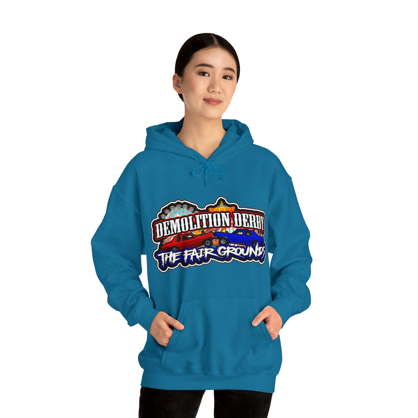 Front Logo Unisex Heavy Blend™ Hooded Sweatshirt w/Logo on Front Only