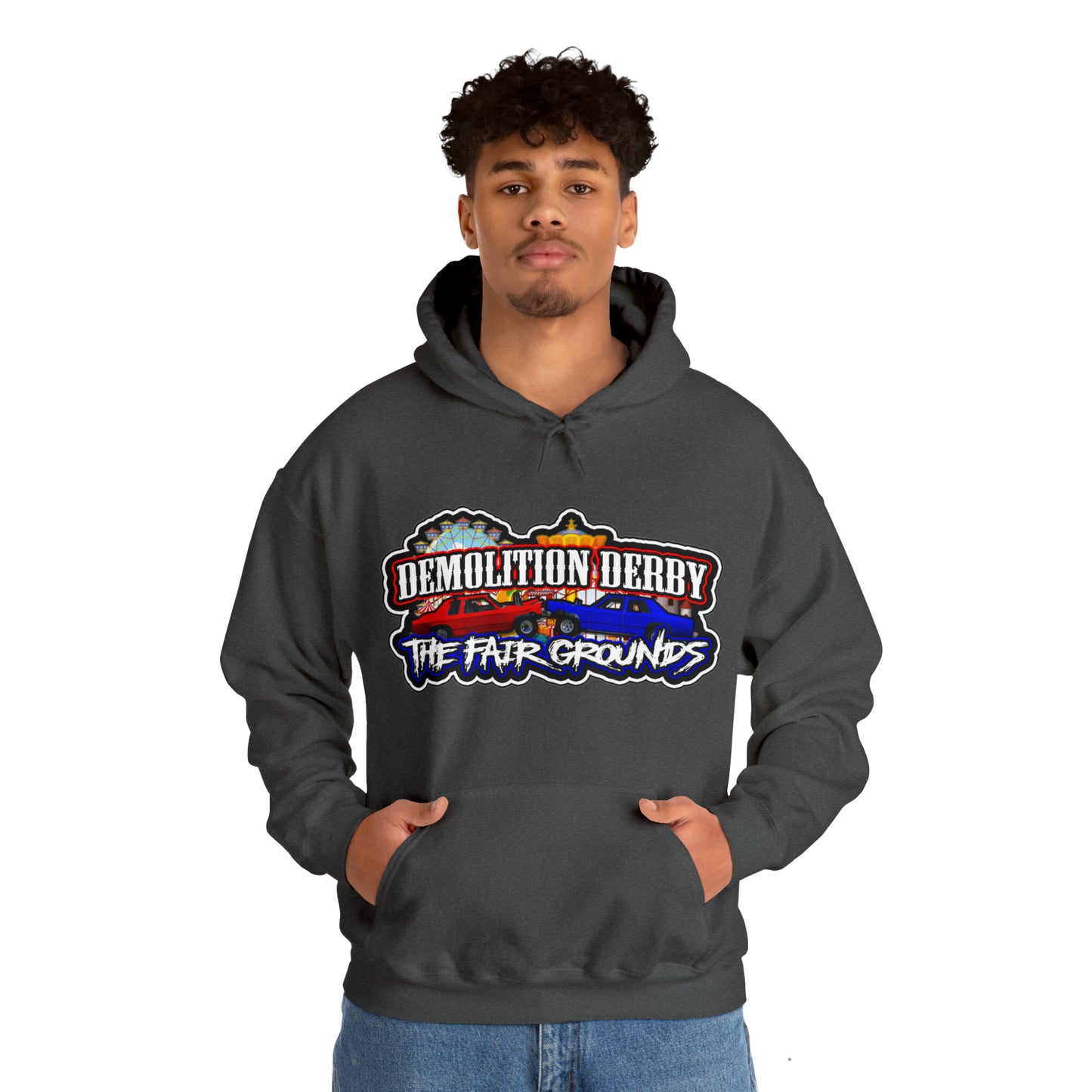 Front Logo Unisex Heavy Blend™ Hooded Sweatshirt w/Logo on Front Only