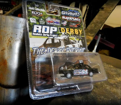 2024 Black Derby Patriot Diecast Car 1/64 Scale from RDP and Demolition Derby The FairGrounds