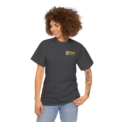 Unisex Heavy Cotton Tee w/ Logo on Front and Back