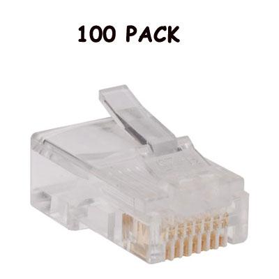 100PK Plgs Cat5e Cbl