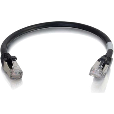6IN CAT6 SNAGLESS STP CABLE-BLK